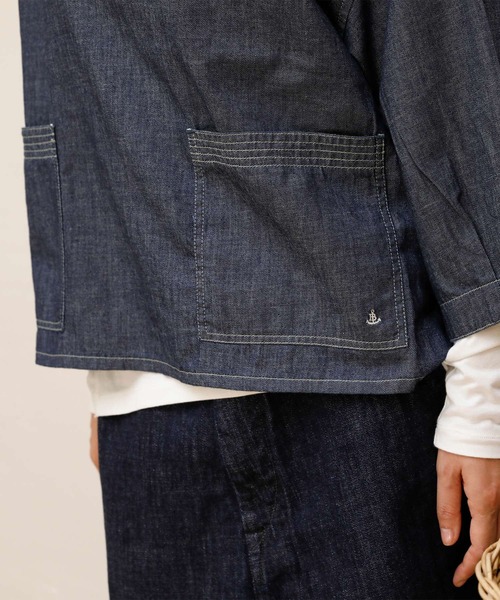 Brocante（ブロカント）の「[Brocante / ブロカント] ライトオンスデニム ペシュールスモック（シャツ/ブラウス・レディース・ワンウォッシュ・2）」の22枚目の写真