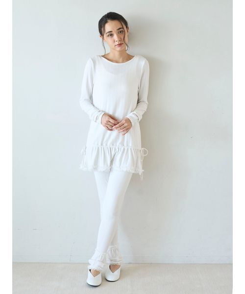 セール】針抜きフリルレギンス（その他ルームウェア）｜gelato pique