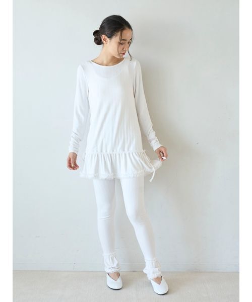 gelato pique（ジェラートピケ）の「針抜きフリルレギンス（その他