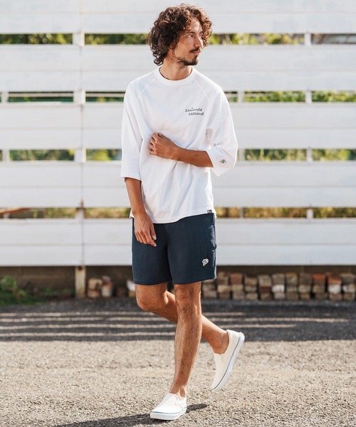 1minute 1second（ワンミニットワンセカンド）の「mt10111-cursive embroidery half sleeve T-shirt Tシャツ(1M26H310)（Tシャツ/カットソー・メンズ・グレイッシュベージュ/ブラック/ホワイト・S/M/L/XL）」の10枚目の写真