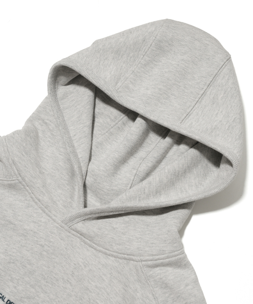 PHYSICAL DEPARTMENT（フィジカル デパートメント）の「P-Dept オリジナルロゴフィールドフード グレー（パーカー・レディース・その他・SMALL/MEDIUM/LARGE/X-LARGE）」の3枚目の写真