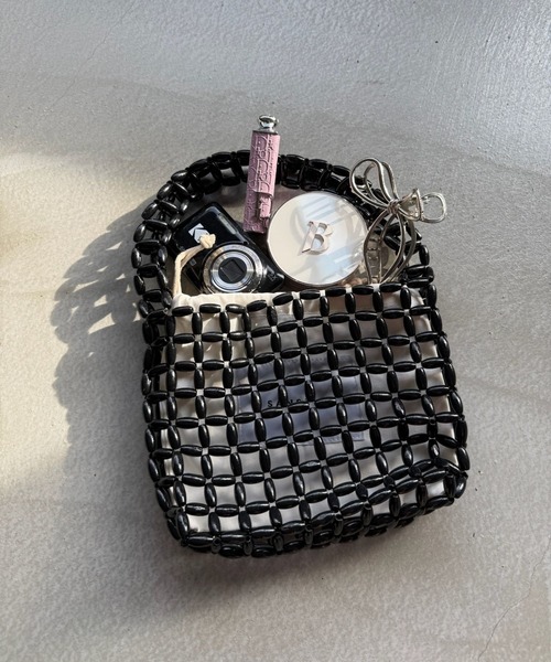 SANSeLF（サンセルフ）の「【SANSeLF】 コンパクトビーズスクエアハンドバッグ saa26s001（ハンドバッグ・レディース・イエロー/ピンク/アイボリー/ブラック・FREE）」の22枚目の写真