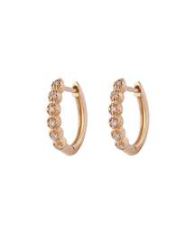 ROSETEN・6粒ダイヤミルフープピアス