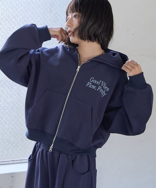PBLIM（ページボーイリム）の「《UNISEX/セットアップ対応》ロゴポンチパーカー（パーカー・レディース・ブラック/グレー/ネイビー・SMALL/MEDIUM）」の19枚目の写真