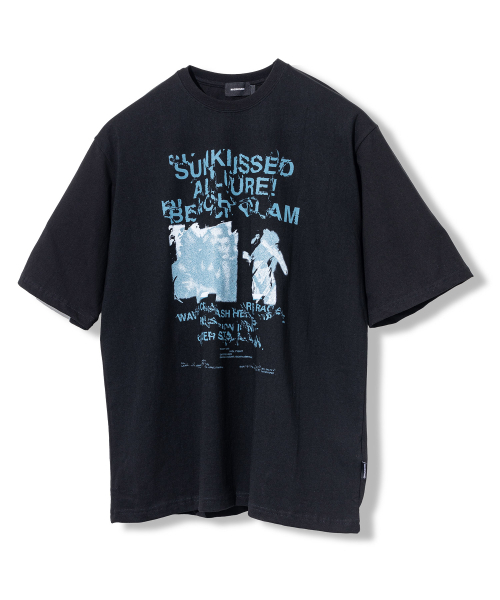 MASSNOUN(マスノウン)の「ビーチグラム リアルオーバーサイズ半袖Tシャツ MSFTS002-BK(Tシャツ/カットソー・レディース・その他・MEDIUM/LARGE/X-LARGE)」の1枚目の写真