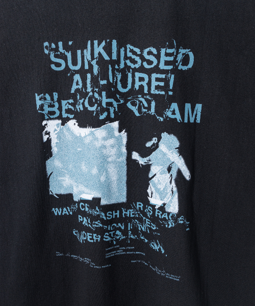 MASSNOUN(マスノウン)の「ビーチグラム リアルオーバーサイズ半袖Tシャツ MSFTS002-BK(Tシャツ/カットソー・レディース・その他・MEDIUM/LARGE/X-LARGE)」の4枚目の写真
