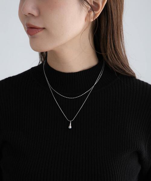 URBAN RESEARCH Sonny Label(アーバンリサーチサニーレーベル)の「ステンレス二連ドロップネックレス(ネックレス・レディース・シルバー/ゴールド・ONE)」の3枚目の写真
