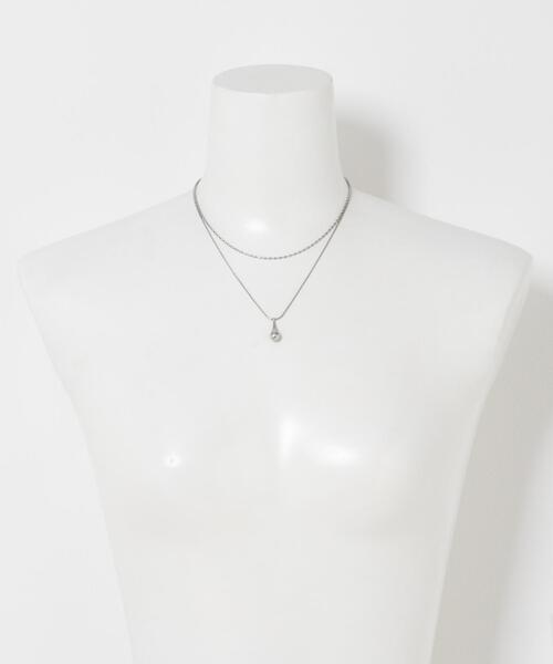 URBAN RESEARCH Sonny Label(アーバンリサーチサニーレーベル)の「ステンレス二連ドロップネックレス(ネックレス・レディース・シルバー/ゴールド・ONE)」の5枚目の写真