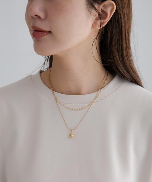 URBAN RESEARCH Sonny Label(アーバンリサーチサニーレーベル)の「ステンレス二連ドロップネックレス(ネックレス・レディース・シルバー/ゴールド・ONE)」の8枚目の写真