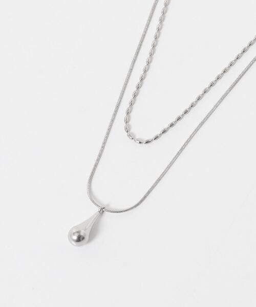 URBAN RESEARCH Sonny Label(アーバンリサーチサニーレーベル)の「ステンレス二連ドロップネックレス(ネックレス・レディース・シルバー/ゴールド・ONE)」の11枚目の写真