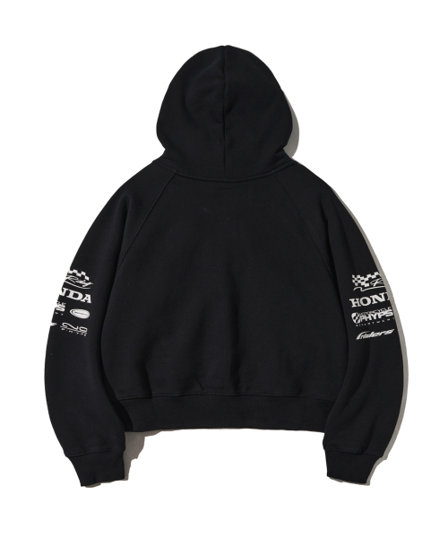 PHYPS MOTORCYCLE（フィップスモーターサイクル）の「Womens Wing Collect Logo Crop Hoodie Zip-Up Black（パーカー・レディース・その他・SMALL/MEDIUM）」の3枚目の写真