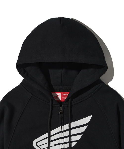 PHYPS MOTORCYCLE（フィップスモーターサイクル）の「Womens Wing Collect Logo Crop Hoodie Zip-Up Black（パーカー・レディース・その他・SMALL/MEDIUM）」の4枚目の写真
