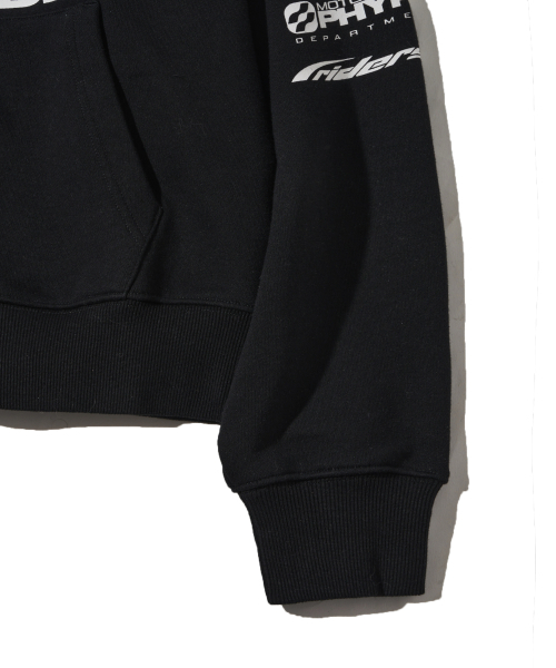 PHYPS MOTORCYCLE（フィップスモーターサイクル）の「Womens Wing Collect Logo Crop Hoodie Zip-Up Black（パーカー・レディース・その他・SMALL/MEDIUM）」の8枚目の写真