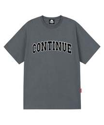 CONTINUE LOGO Tシャツ - グレー