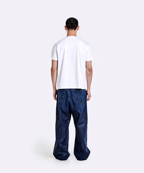 51%(フィフティーワンパーセント)の「コーティングオーバーサイズデニムパンツ - ディープブルー(デニムパンツ・メンズ・その他・LARGE/MEDIUM/SMALL)」の9枚目の写真