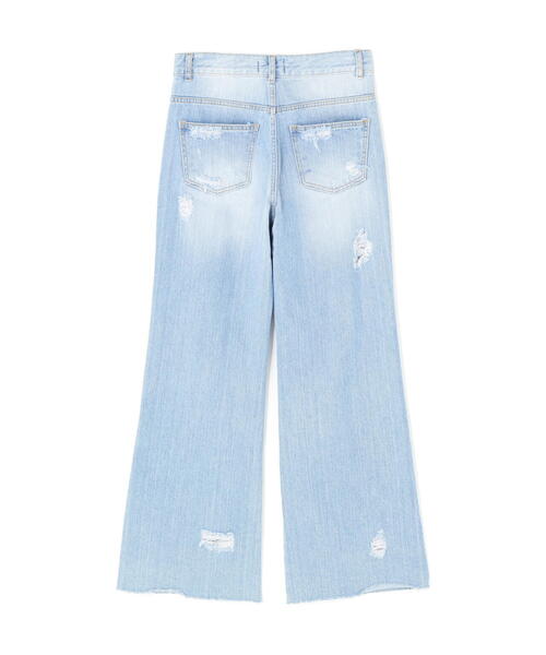 ROYAL FLASH（ロイヤルフラッシュ）の「MITSUKI/ミツキ/クラッシュワイドデニムパンツ（デニムパンツ・レディース・ブルー・M/S）」の22枚目の写真