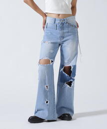 ROYAL FLASH | MITSUKI/ミツキ/クラッシュワイドデニムパンツ(デニムパンツ)