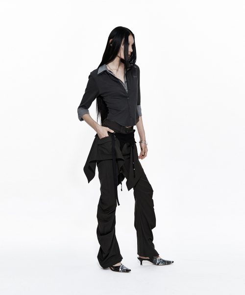 KASHIKO(カシコ)の「Layered Strap Pants Khaki(その他パンツ・レディース・その他・SMALL/MEDIUM)」の8枚目の写真