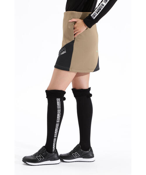 ニューバランス　ゴルフ インレイ裏起毛 スウェット スカート　ブラック セール】【new balance golf】インレイ裏起毛 スウェット スカート