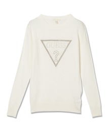 Long Sleeves Crew Neck Sasha Triangle Logo Sweater ニットトップス