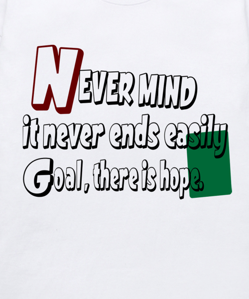 VANNWORKS(バンワークス)の「NEVER MIND ロングスリーブ (VLS099) ホワイト(Tシャツ/カットソー・レディース・その他・LARGE/X-LARGE/XX-LARGE/SMALL/MEDIUM)」の3枚目の写真