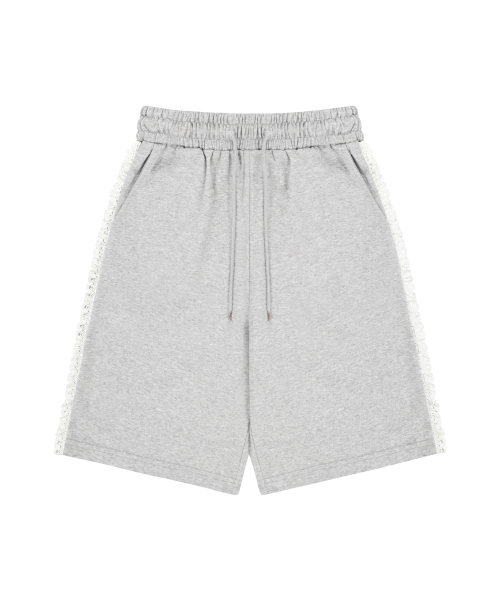 S'EST（エスイーエスティー）の「Lace Track Bermuda Shorts Gray（その他パンツ・レディース・グレー・MEDIUM/LARGE/X-LARGE）」の3枚目の写真