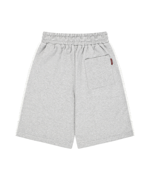 S'EST（エスイーエスティー）の「Lace Track Bermuda Shorts Gray（その他パンツ・レディース・グレー・MEDIUM/LARGE/X-LARGE）」の4枚目の写真