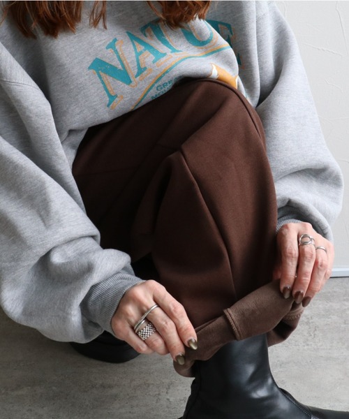 zena（ジェナ）の「裏ミンクファータッチ切替カーブパンツ（その他パンツ・レディース・ブラウン/アイボリー/杢グレー/オートミール・M）」の16枚目の写真