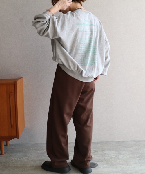 zena（ジェナ）の「裏ミンクファータッチ切替カーブパンツ（その他パンツ・レディース・ブラウン/アイボリー/杢グレー/オートミール・M）」の14枚目の写真