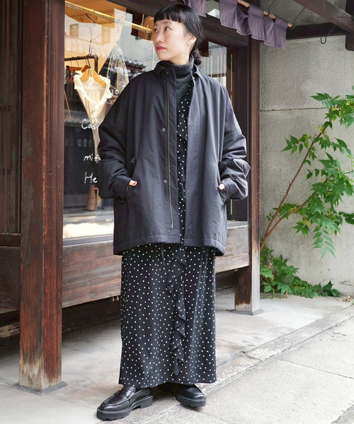 JOURNAL STANDARD LUXE（ジャーナルスタンダード　ラックス）の「Cu/Rローン フリルパフワンピース（ワンピース・レディース・ブラック系その他・FREE）」の14枚目の写真