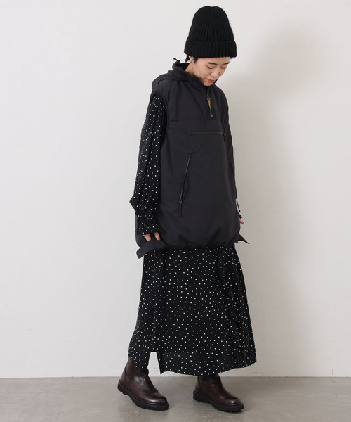 JOURNAL STANDARD LUXE（ジャーナルスタンダード　ラックス）の「Cu/Rローン フリルパフワンピース（ワンピース・レディース・ブラック系その他・FREE）」の9枚目の写真