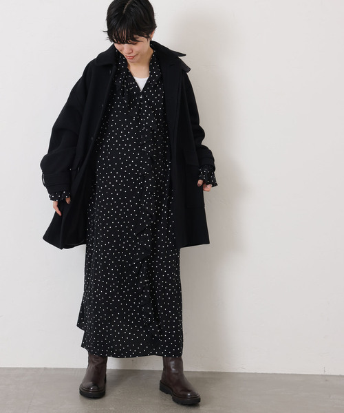 JOURNAL STANDARD LUXE（ジャーナルスタンダード　ラックス）の「Cu/Rローン フリルパフワンピース（ワンピース・レディース・ブラック系その他・FREE）」の2枚目の写真