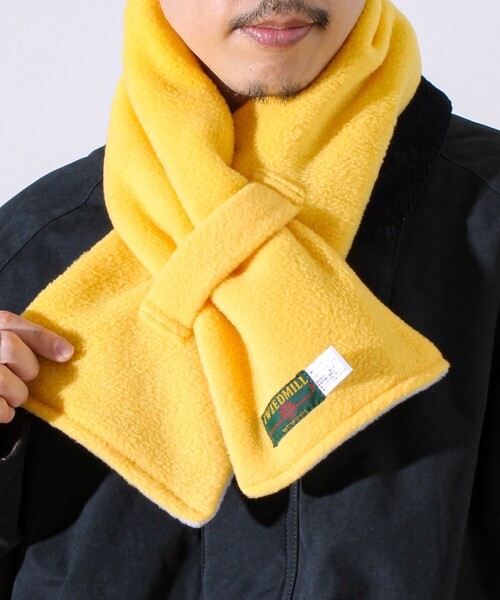 TWEED MILL（ツイードミル）の「【GLOSTER別注】【TWEEDMILL】ループフリーススカーフ（マフラー・メンズ・チャコールグレー/アイボリー/インディゴブルー/ライトグレー/ネイビー/ブラック/イエロー/グリーン系その他・FREE）」の9枚目の写真