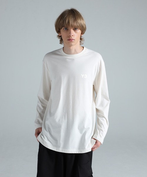 Y-3(ワイスリー)の「Y-3 LOGO LONG SLEEVE TEE(Tシャツ/カットソー・メンズ・ホワイト系その他・MEDIUM/SMALL/X-SMALL/XX-SMALL/X-LARGE/LARGE/XX-LARGE)」の8枚目の写真