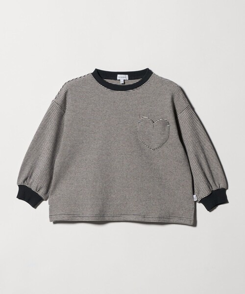 green label relaxing（グリーンレーベルリラクシング）の「ボーダー プルオーバー / キッズ  110cm-130cm（Tシャツ/カットソー・キッズ・ブラック/ベージュ・120cm/110cm/130cm）」の2枚目の写真