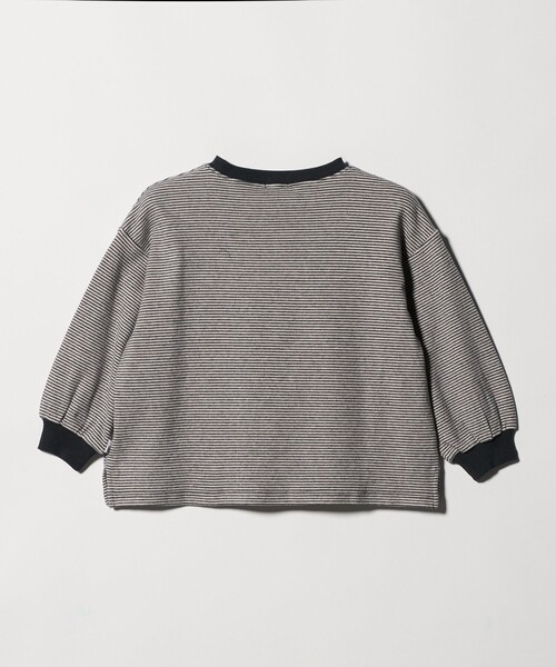 green label relaxing（グリーンレーベルリラクシング）の「ボーダー プルオーバー / キッズ  110cm-130cm（Tシャツ/カットソー・キッズ・ブラック/ベージュ・120cm/110cm/130cm）」の4枚目の写真