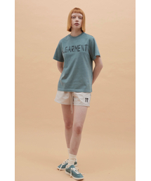 (UNI) ハンドペインティングロゴオーバーT OIL GREEN