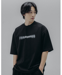 ゴーストロゴ高密度半袖Tシャツ[ブラック]