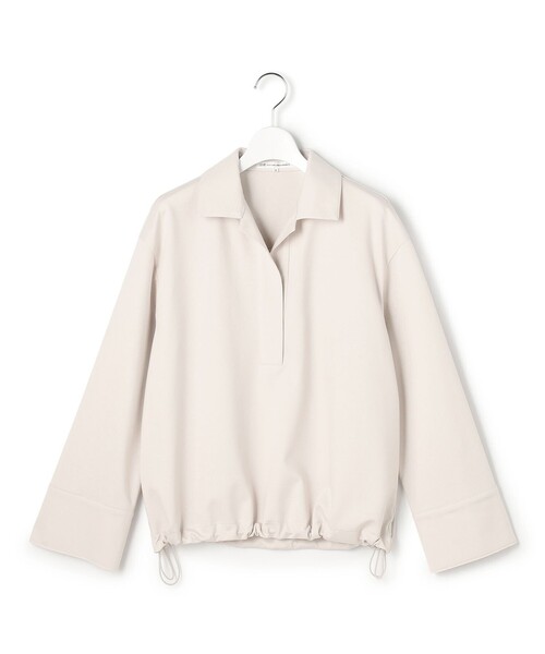23区 S(ニジュウサンクチイサイサイズ)の「コンパクトツイル スキッパー カットソー(Tシャツ/カットソー・レディース・ブラック系/ベージュ系・32)」の13枚目の写真