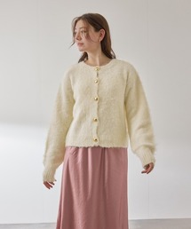 QUEENS COURT | ソフトシャギーキモウメタルボタンカーディガン(カーディガン/ボレロ)