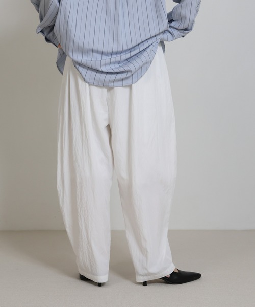 select MOCA（セレクトモカ）の「とろみイージーバルーンパンツ（その他パンツ・レディース・グレイッシュベージュ/オフホワイト・FREE）」の12枚目の写真