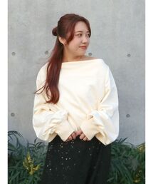 Ungrid | タックオフショルスウェット(Tシャツ/カットソー)