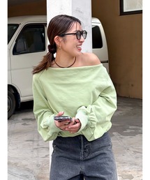 Ungrid | タックオフショルスウェット(Tシャツ/カットソー)