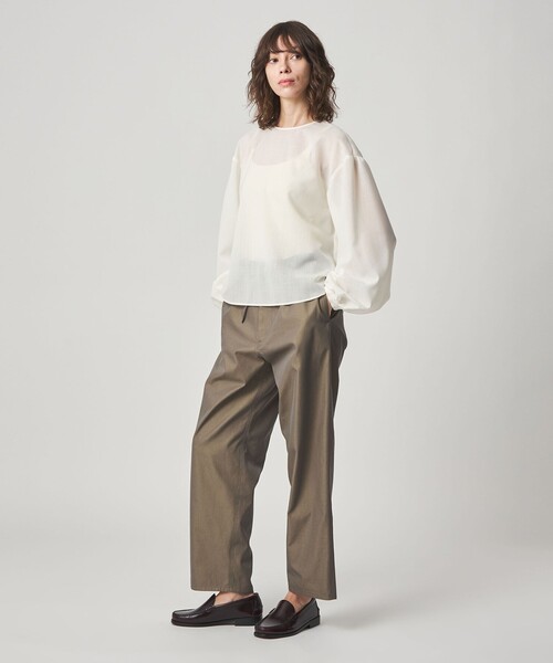 Steven Alan（スティーブンアラン）の「＜Steven Alan＞パフスリーブ ブラウス（シャツ/ブラウス・レディース・モカ/オフホワイト・M/S）」の5枚目の写真