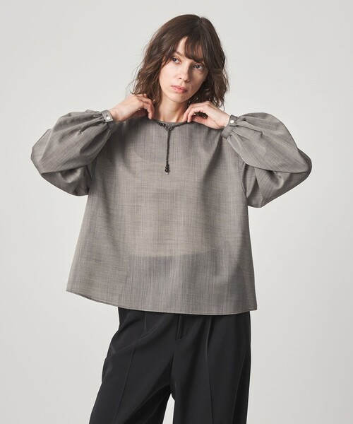 Steven Alan（スティーブンアラン）の「＜Steven Alan＞パフスリーブ ブラウス（シャツ/ブラウス・レディース・モカ/オフホワイト・M/S）」の6枚目の写真