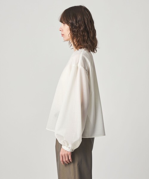 Steven Alan（スティーブンアラン）の「＜Steven Alan＞パフスリーブ ブラウス（シャツ/ブラウス・レディース・モカ/オフホワイト・M/S）」の9枚目の写真