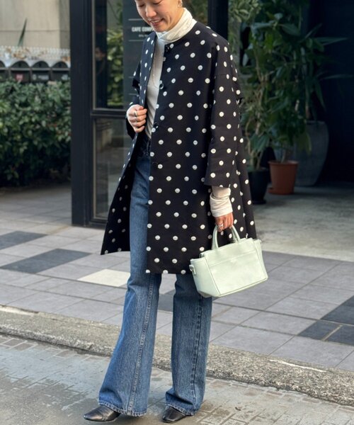 BEARDSLEY（ビアズリー）の「ドットコート（その他アウター・レディース・ブラック・FREE）」の3枚目の写真