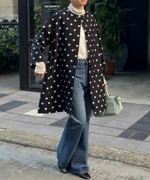 BEARDSLEY（ビアズリー）の「ドットコート（その他アウター・レディース・ブラック・FREE）」の5枚目の写真