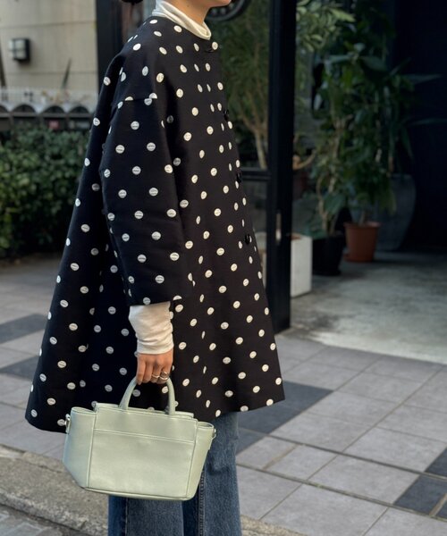 BEARDSLEY（ビアズリー）の「ドットコート（その他アウター・レディース・ブラック・FREE）」の10枚目の写真