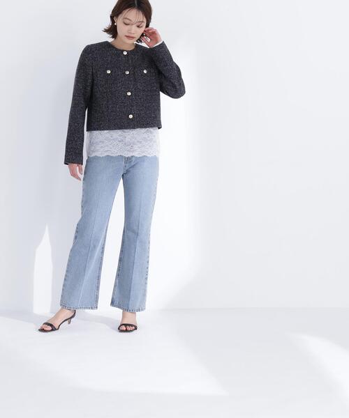 NATURAL BEAUTY BASIC(ナチュラルビューティーベーシック)の「◇レースドッキングカットソー(Tシャツ/カットソー・レディース・ブラック/オフホワイト・FREE)」の16枚目の写真